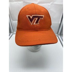 Virginia Tech Orange Cap Hat Adjustable Hook-Loop NCAA Maroon VT Headmaster Inc